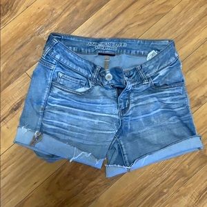 A E High Rise super super stretch shorts